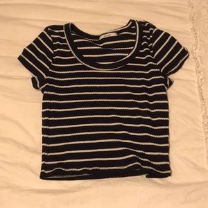 Striped Crop Top Tee